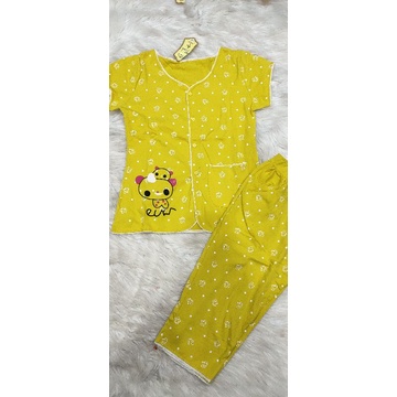 Bộ pijama tay ngắn quần lửng ống túm thun aty xịn sale