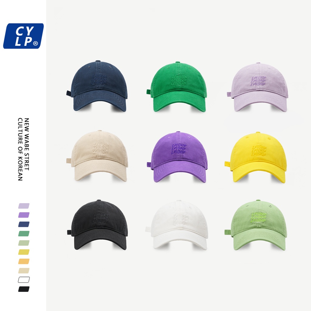 Mũ Lưỡi Trai Cotton Mềm Thêu Chữ Phong Cách Hàn Quốc Cho Nữ