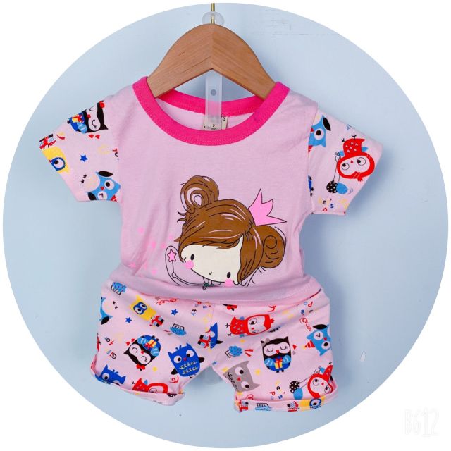 8_22kg Bộ bozip bé gái ảnh thật KHĂN RẰN SHOP