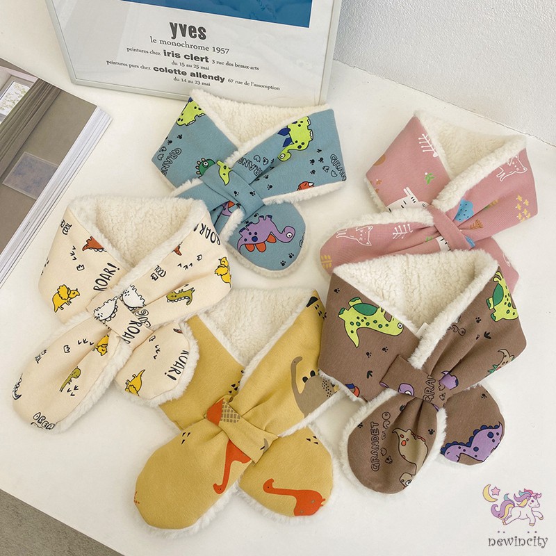 Khăn Choàng Lông Giữ Ấm Phong Cách Hàn Quốc Cho Bé