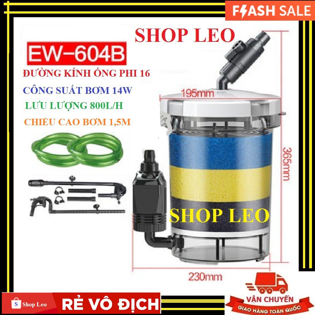 [Mã 11FMCGSALE1 giảm 10% đơn 250K] Lọc ngoài SunSun EW 604B ( Trong suốt size to)