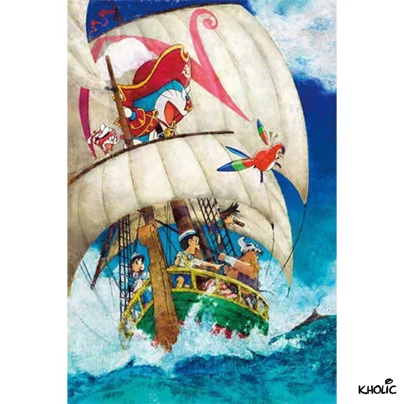Doraemon, trò chơi ghép hình bằng gỗ, trò chơi ghép hình 300/520/1000 miếng, đồ chơi anime