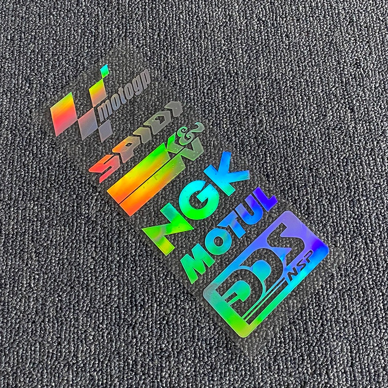Miếng Dán Phản Quang Nhiều Màu Chống Thấm Nước Trang Trí Thân Xe Mô Tô