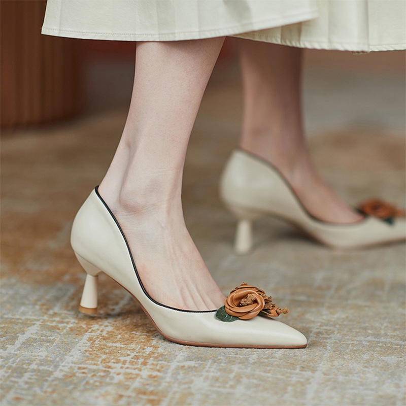 Giày Cao Gót Mũi Nhọn Thiết Kế Mới Thời Trang Mùa Xuân Thu Dành Cho Nữ 2021