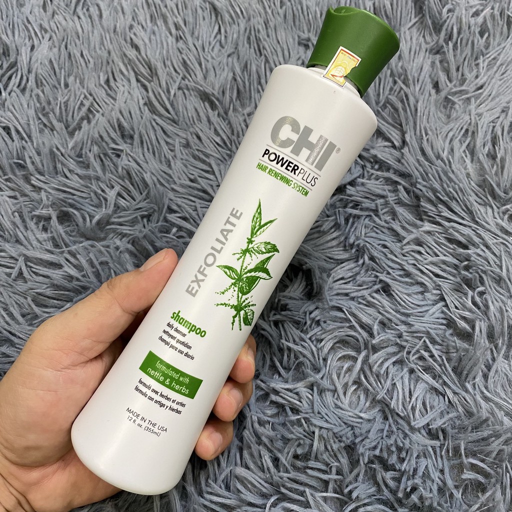 Dầu gội chống rụng, kích thích mọc tóc CHI Power Plus Exfoliate Shampoo 355ml ( New 2022 )
