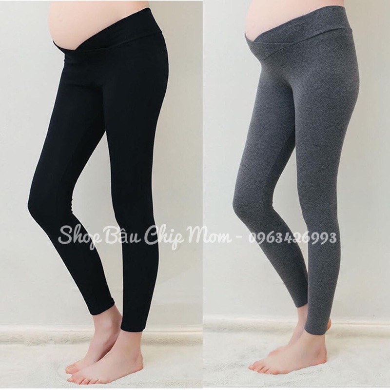 [ Hàng Đẹp] Quần Bầu Legging Cạp Chéo Hàng Chuẩn Đẹp, Có Chun Chỉnh - Giúp Mẹ Bầu Mặc Dễ Chịu & Thoải Mái Nhất