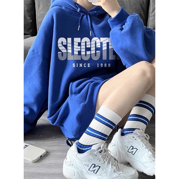 Áo Hoodie Nỉ Bông Dài Tay Form Suông Unisex SLECCTER SINCE 1988
