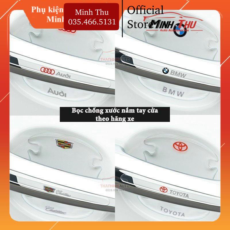 Bộ 10 Miếng Dán Silicon Chống Xước Hõm Xe Và Tay Nắm Cửa Ô Tô - Full Logo Hãng