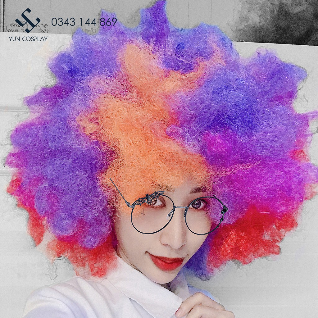 Tóc giả chú hề trung thu cho người lớn và trẻ em