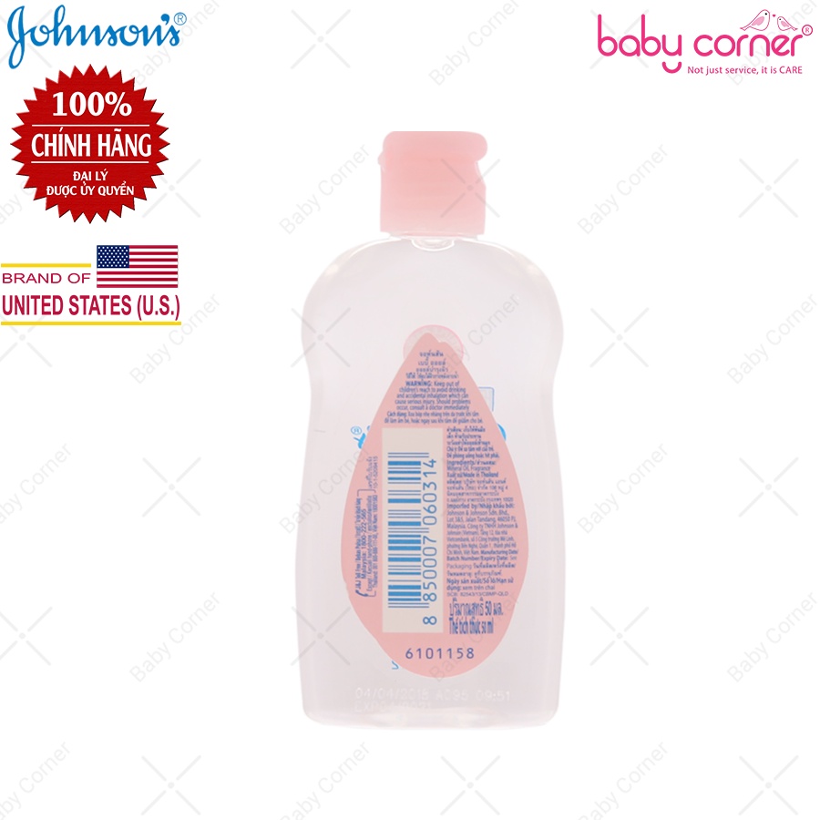 DẦU MASSAGE VÀ DƯỠNG ẨM JOHNSON'S BABY OIL CHO BÉ