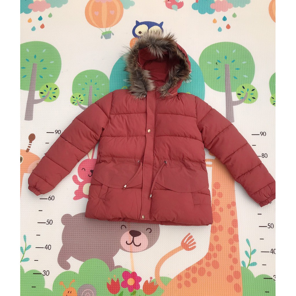 Áo Phao Nữ Mũ Lông Dáng Ngắn Thắt Eo - Hàng Đẹp Quảng Châu | BigBuy360 - bigbuy360.vn