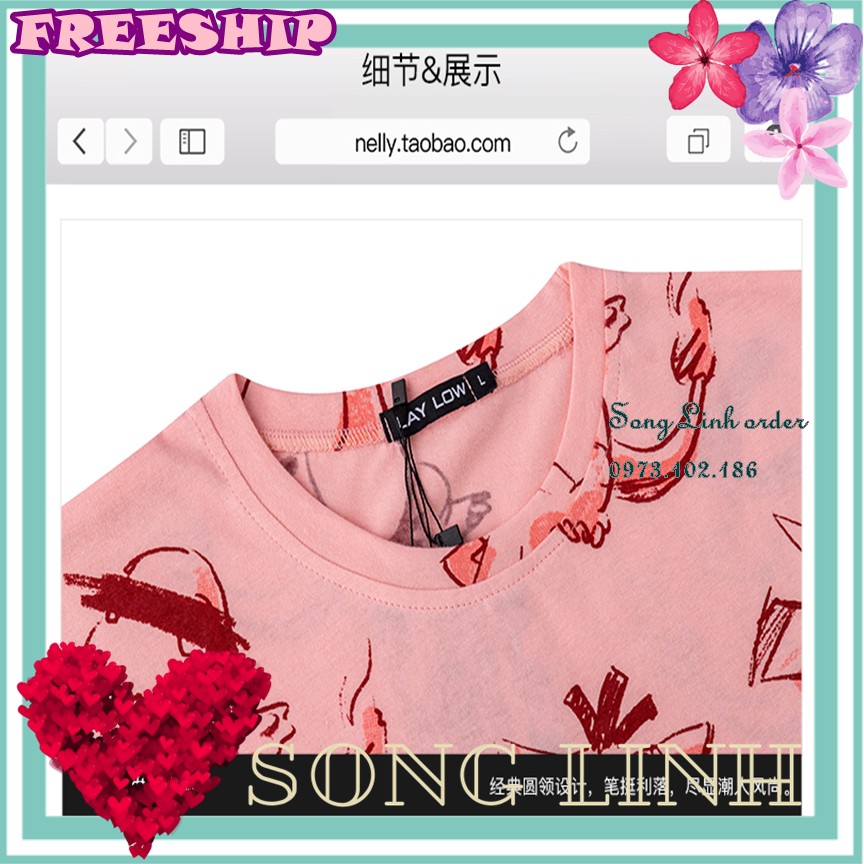 Áo thun cộc tay Nelly -Heybig mẫu SEAMLESS POKET