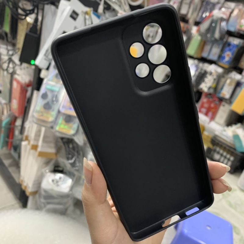 Ốp lưng Samsung A53 5G dẻo đen in hình siêu dễ thương bảo vệ camera