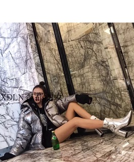 Boots cao cổ bạc gót vuông cao cấp ( kèm ảnh thật )