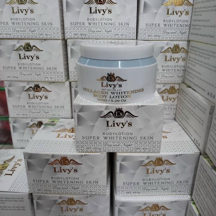 [Mẫu mới] Kem dưỡng body Livy's trắng