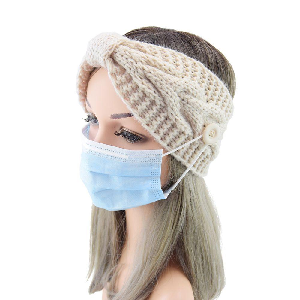 Băng Đô Vải Cotton Co Giãn Hai Nút Thời Trang