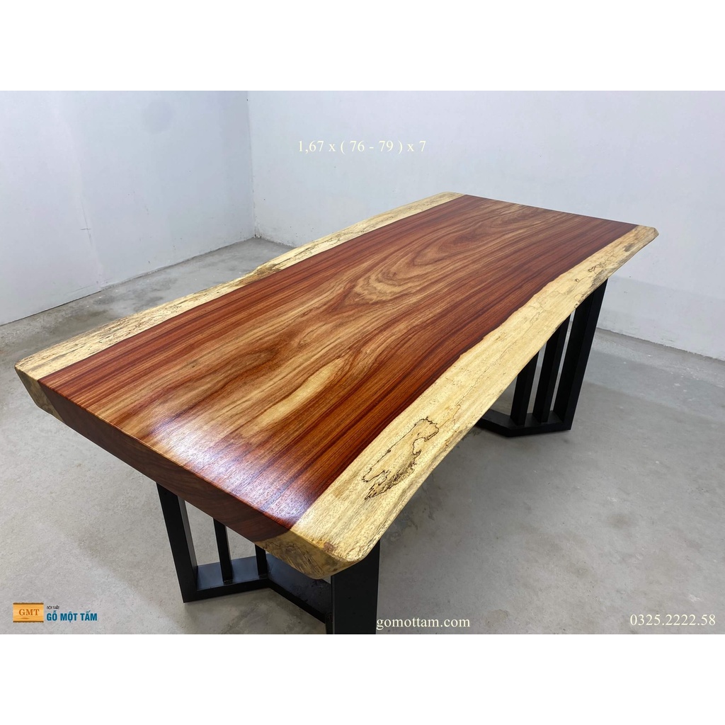 Mặt Bàn Gỗ Tự Nhiên, Bàn Gỗ Hương Đỏ, Bàn Làm Việc Gỗ Tự Nhiên, Bàn Ăn Gỗ Tự Nhiên, Bàn Họp Gỗ Tự Nhiên Dài 1,67m