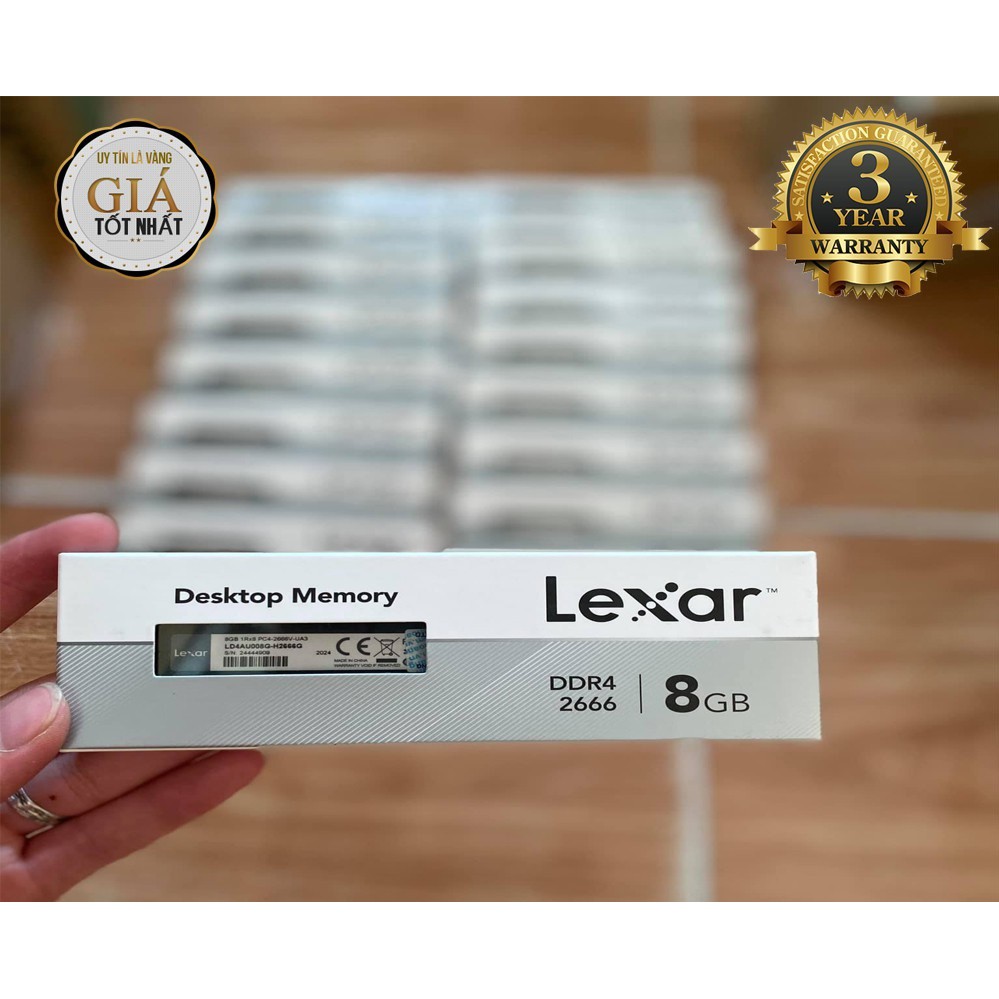 Ram Lexar DDR4 8GB 2666 / 3200 (8GB x1) Tem Mai Hoàng Phân Phối