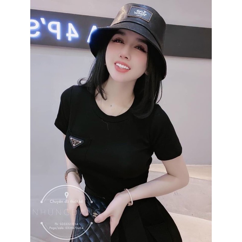 BÁN SỈ ÁO CỘC TAY PADA LOGO 3 MÀU CHO NỮ