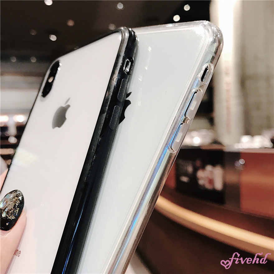 Ốp điện thoại acrylic cứng màu trơn cho iPhone SE 2020 11 Pro Max X Xr XS Max 8 7 6 Plus