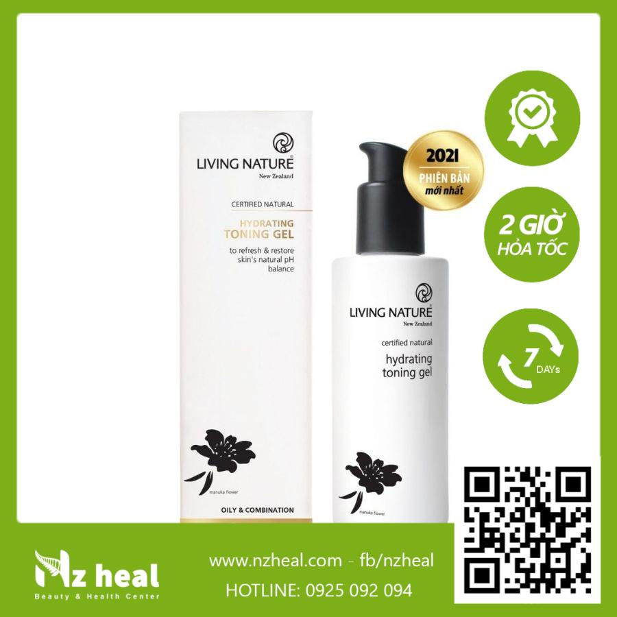 [Hỏa tốc] Toner cấp ẩm da dầu mụn Living Nature Hydrating Toning Gel 120ml