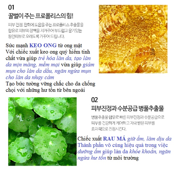 Tinh Chất Serum Keo Ong Dịu Da Dưỡng Ẩm Trắng Sáng V10 Siskeli Propolis Ampoule 100ml - KOBE YOUNG