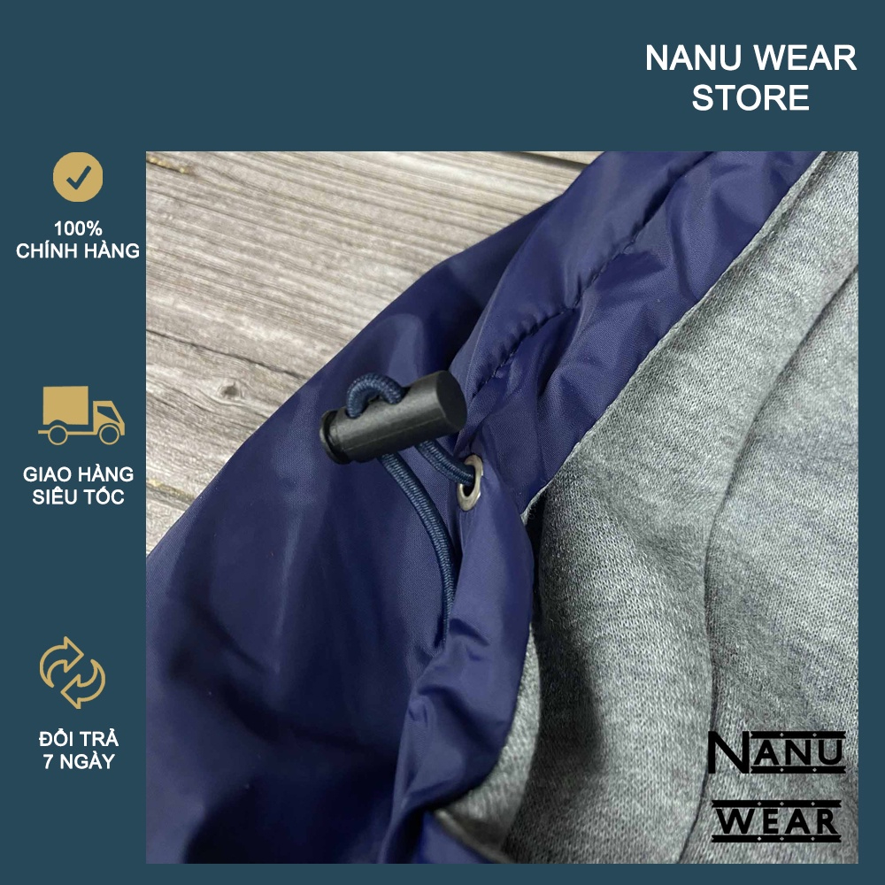 Áo khoác 2 mặt NANU WEAR chất liệu gió - nỉ, chống nước
