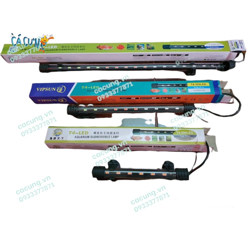 Đèn Led Hồ Cá 3 Màu Đỏ/Trắng/Vàng T4-200Led