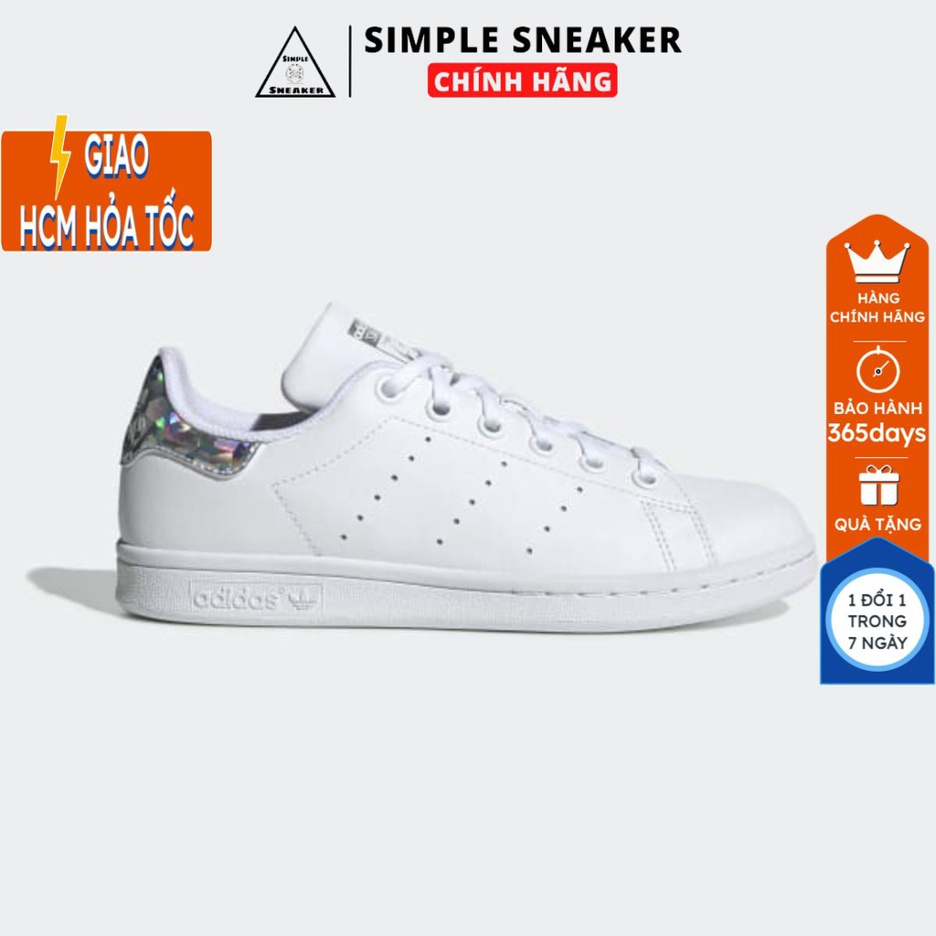 Giày Stan Smith Diamond 🔥FREESHIP🔥 Adidas Nữ Chính Hãng - Stan Smith Gót Kim Cương Chuẩn Auth [EE8483]