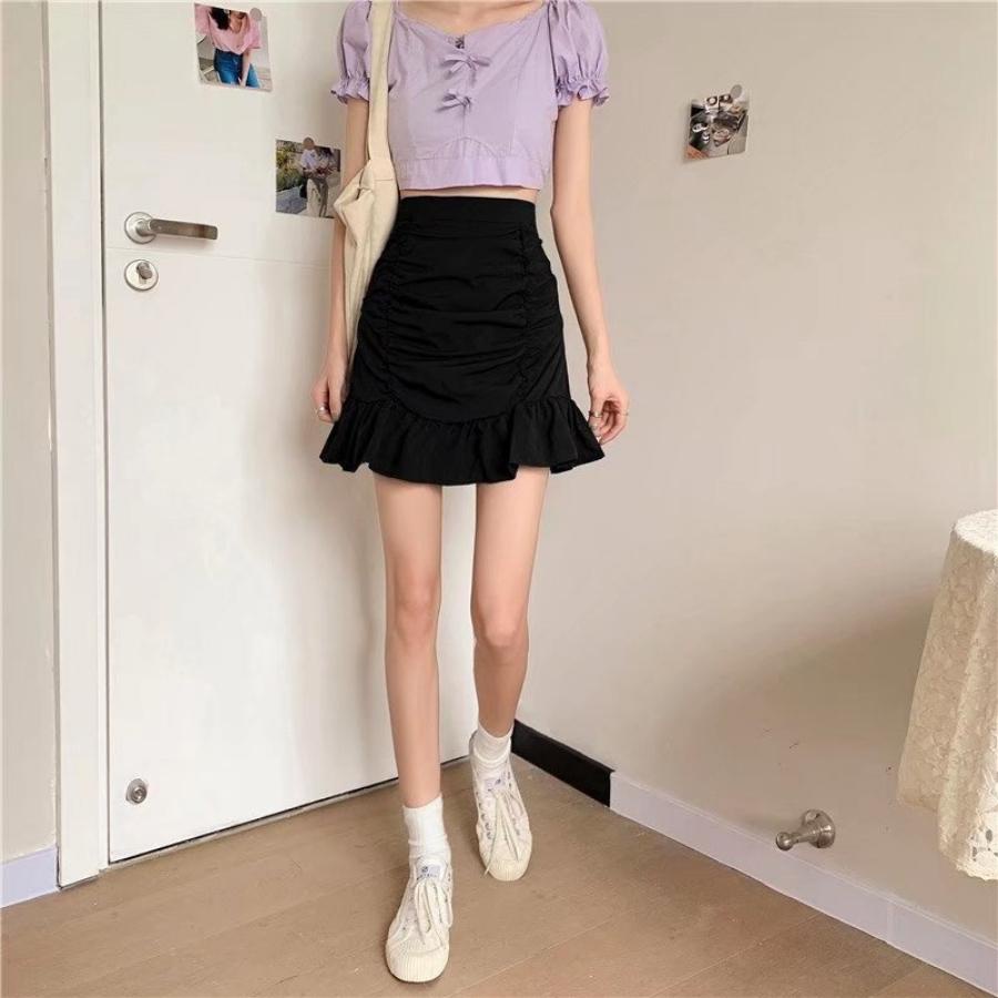 Chân váy đuôi cá xếp ly công sở ngắn ôm body nhún cạp cao nữ đẹp cao cấp giá rẻ VANISA CV021