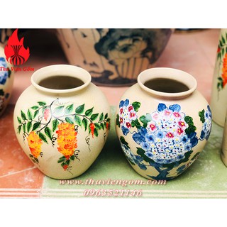 Vò cắm hoa men rạn Bát Tràng ( 6 mẫu )
