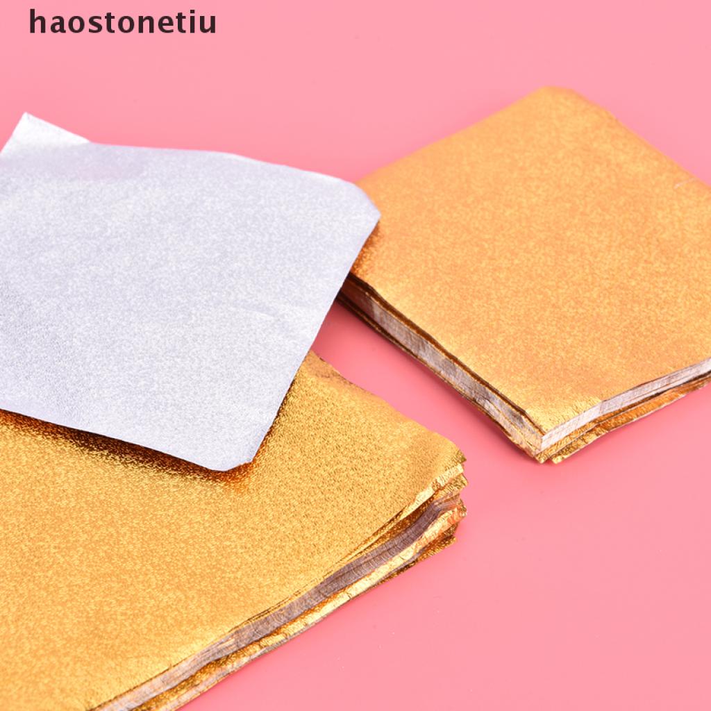 Set 100 Giấy Nhôm Màu Vàng Dùng Để Gói Bánh Kẹo