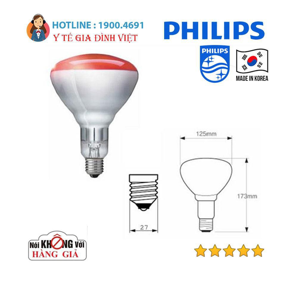 ⚡️Chính hãng⚡️ BÓNG ĐÈN HỒNG NGOẠI PHILIP 250W