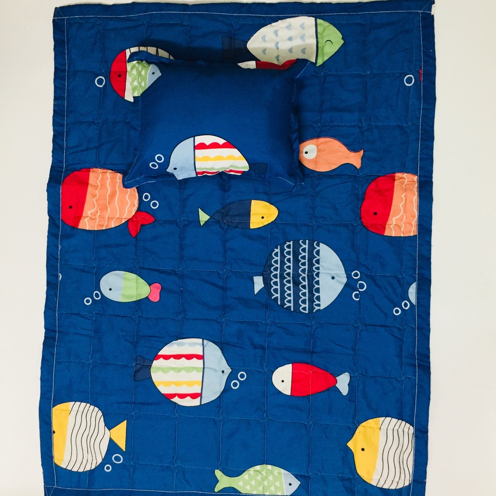 Chăn cho bé đi học mầm non mẫu BATMAN poly cotton, mền trần bông gòn sạch loại đẹp nhiều mẫu đẹp