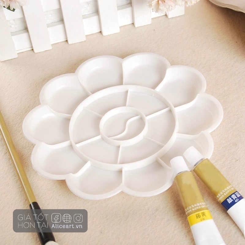 Khay pha màu nhựa nhiều ô vẽ hội họa, màu nước, sơn acrylic, gouache, poster Mont Marte, Kuelox NEW