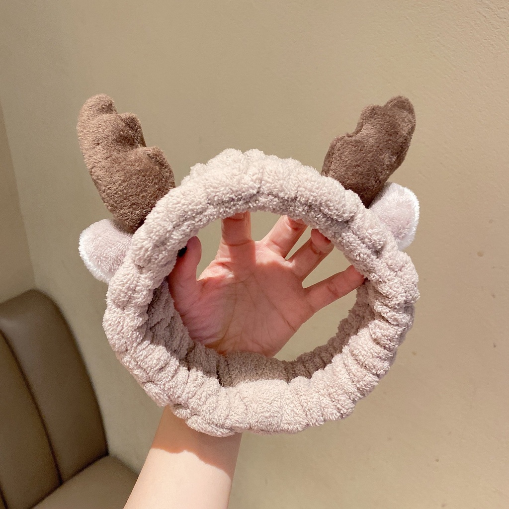 Băng đô nữ rửa mặt cute dễ thương Tuần Lộc Hàn Quốc TAHYCO BĐ03