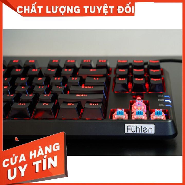 [Mã 159ELSALE hoàn 7% đơn 300K] Phím cơ Fuhlen M87s RGB Chính Hãng Blue Switch