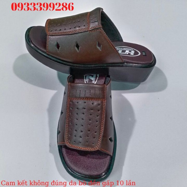 Dép Nam Da bò Đế cao Quai bản Cao Cấp Cậu Chủ DC11 siêu bền siêu nhẹ
