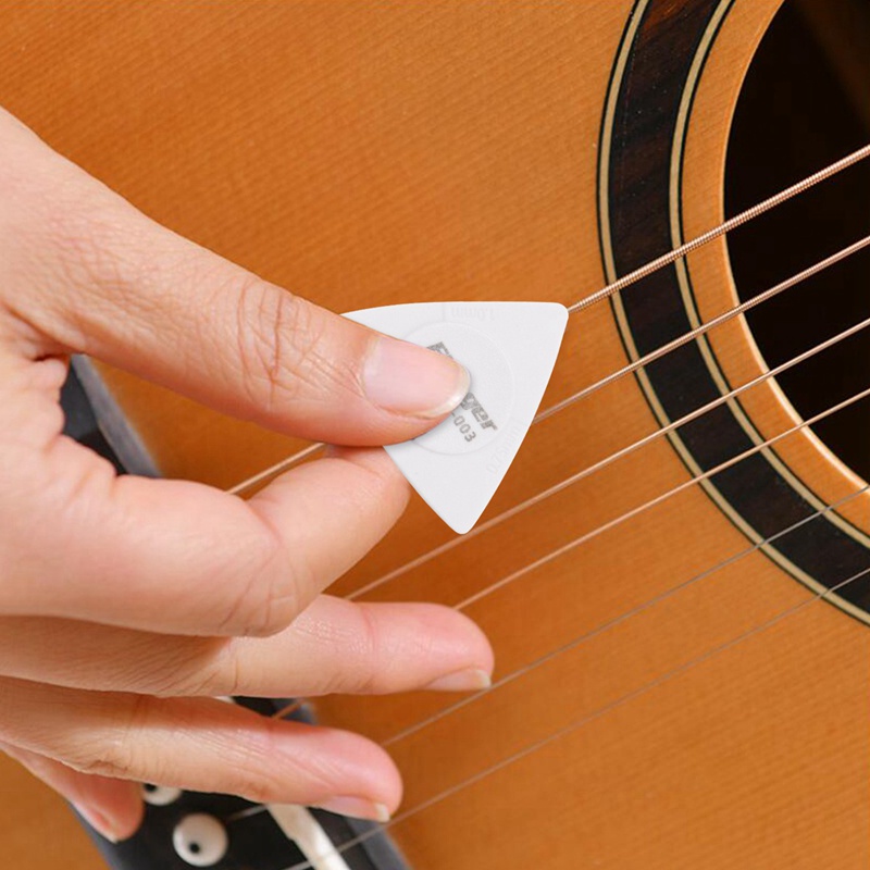 Flanger 10pcs Triangle-Guitar picks 1.0 0.75 0.5 mm Thickness in PC + ABS Material Antislip Style Picks Black