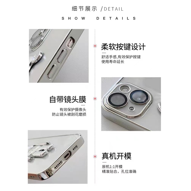 Ốp Điện Thoại Mạ Sang Trọng Có Khung Bảo Vệ Ống Kính Cho iphone 13 Pro Max i13 13pro 11ProMax i11 iX Xs XR Xs Max 12Pro 12 Pro Max