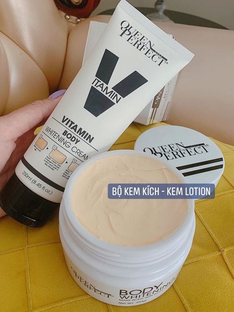 KEM Ủ DƯỠNG TRẮNG DA TOÀN THÂN [ HIỀN QUEEN PERFECT ] TẶNG KÈM KEM Ủ MÔI | BigBuy360 - bigbuy360.vn