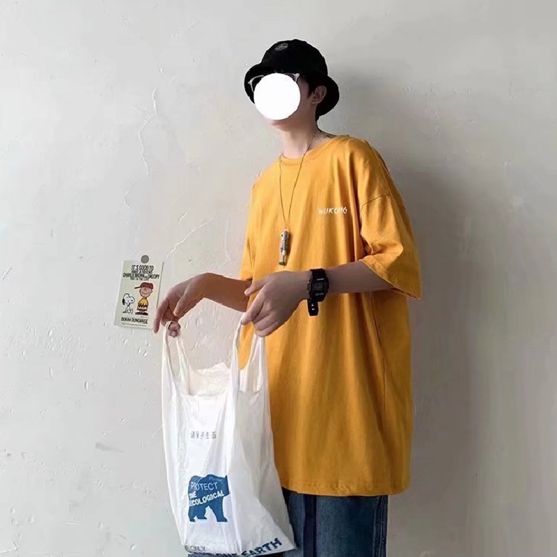 Áo Thun Tay Ngắn Dáng Rộng In Chữ Phong Cách Hip Hop Đường Phố Hàn Quốc Thời Trang Mùa Hè Cho Nam Và Nữ