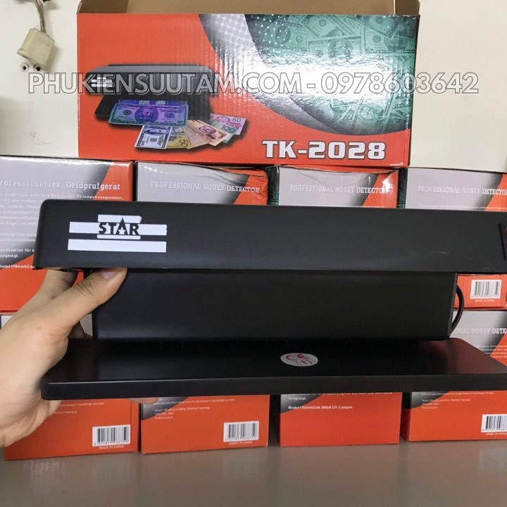 Đèn soi tiền giả để bàn 2 ống đèn UV - KH0013