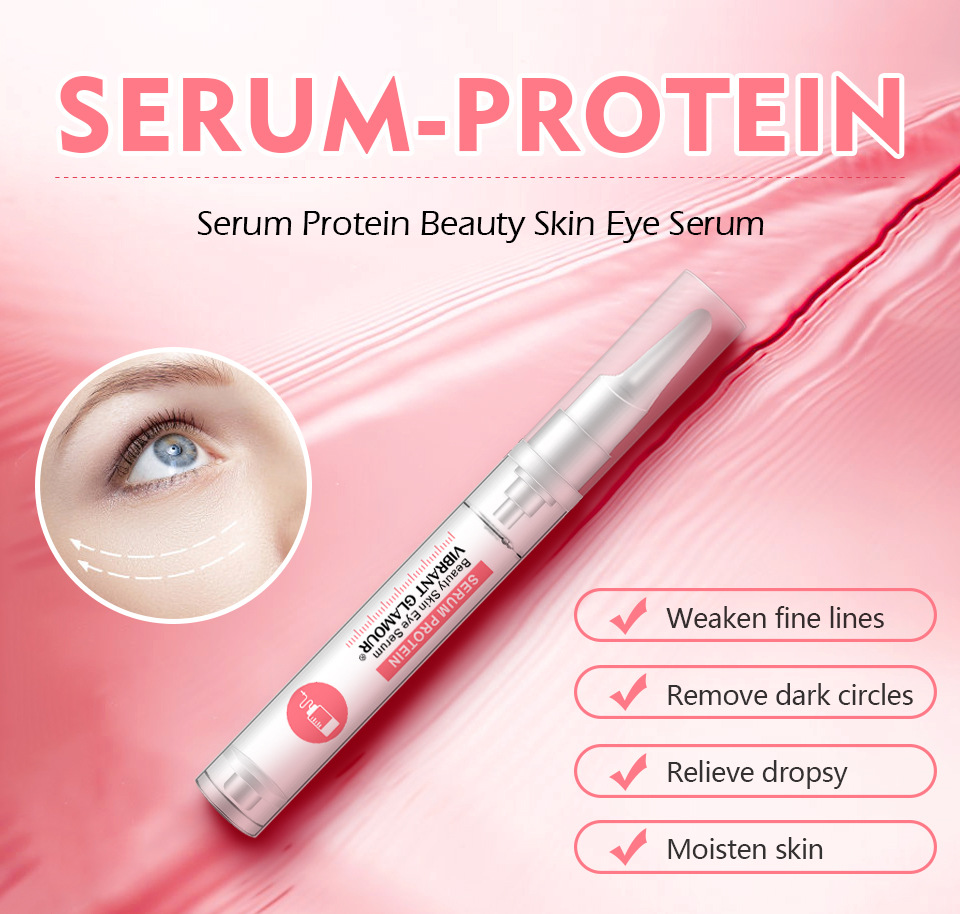 VIBRANT GLAMOUR Protein Serum Tinh Chất  Làm Đẹp Da Mắt Chất Lỏng Làm Mờ Quầng Thâm Nếp Nhăn