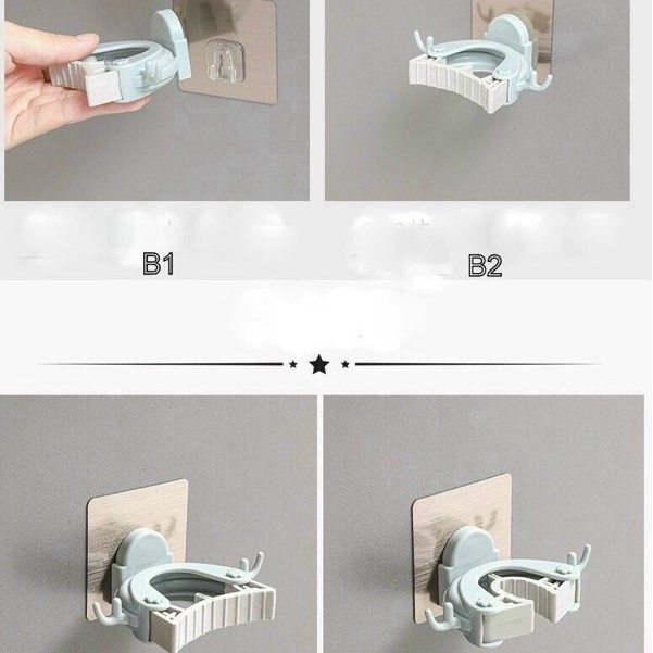 Móc dán treo câu lau nhà, chổi đa năng chịu lực tốt