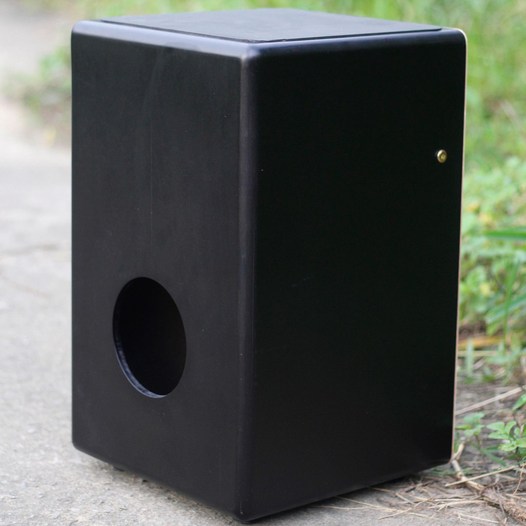 Trống cajon AB mặt trắng sọc - Âm vang ấm - bảo hành 6 tháng (KTKB)