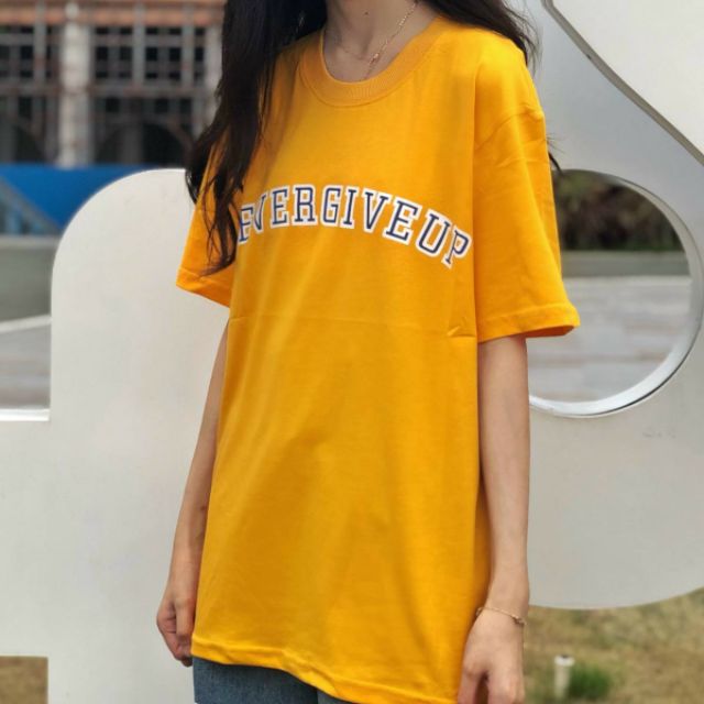 Áo thun tay lỡ Unisex NEVERGIVEUF