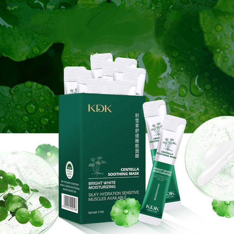 [Hàng mới về] Mặt nạ ngủ dưỡng ẩm làm giảm mụn chiết xuất rau má Kdk