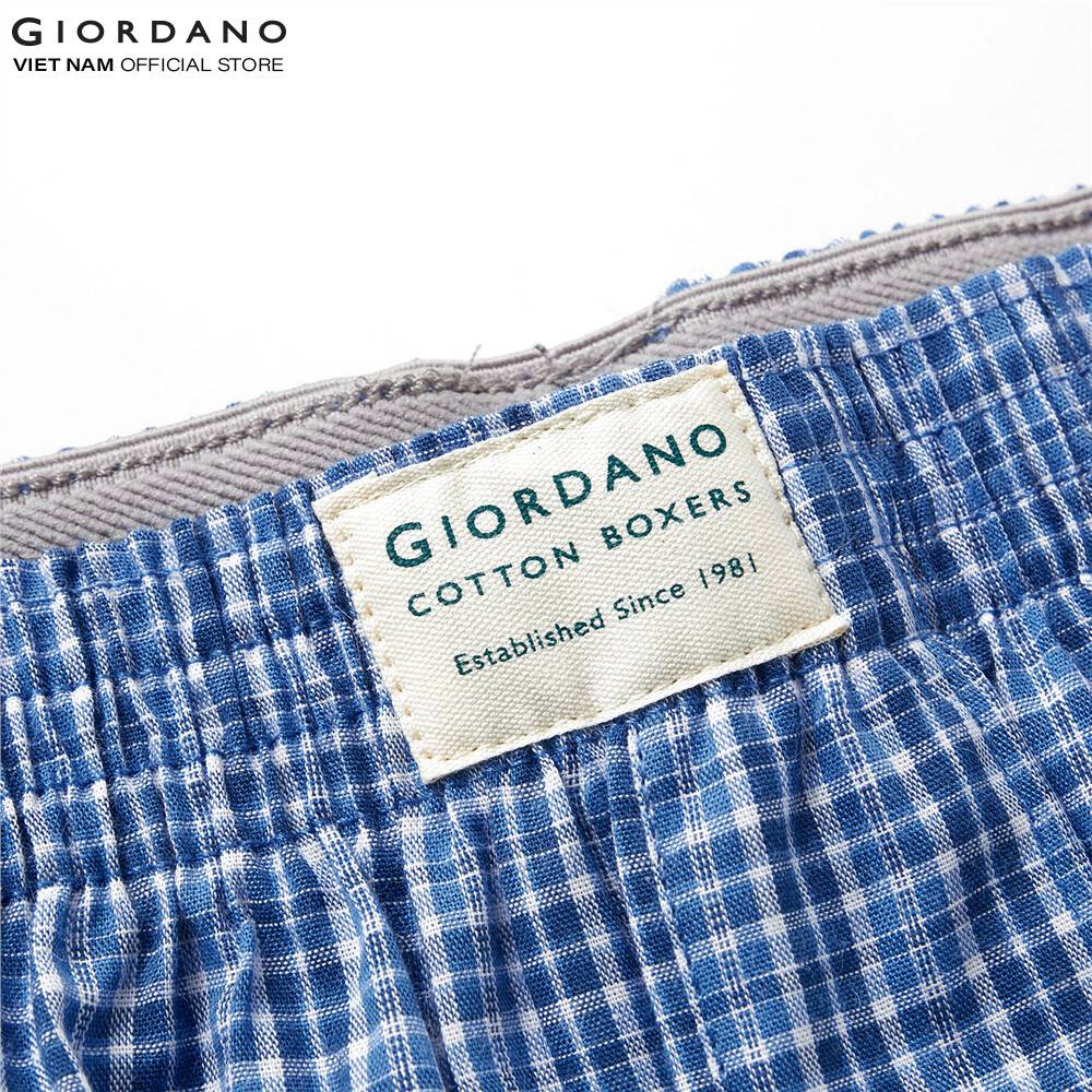 Bộ 3 Quần Lót Ngủ Nam Giordano Men's Cotton Boxers 01179139