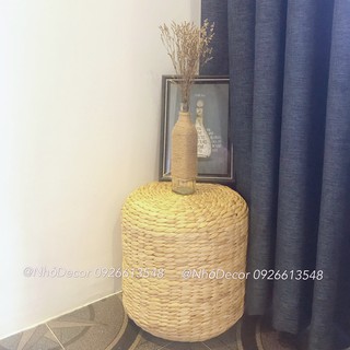 Ghế đôn ngồi lục bình (bèo tây) trang trí Decor